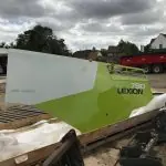 Showing the side panel of a lexion 780