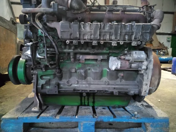 Side View showing starter motor